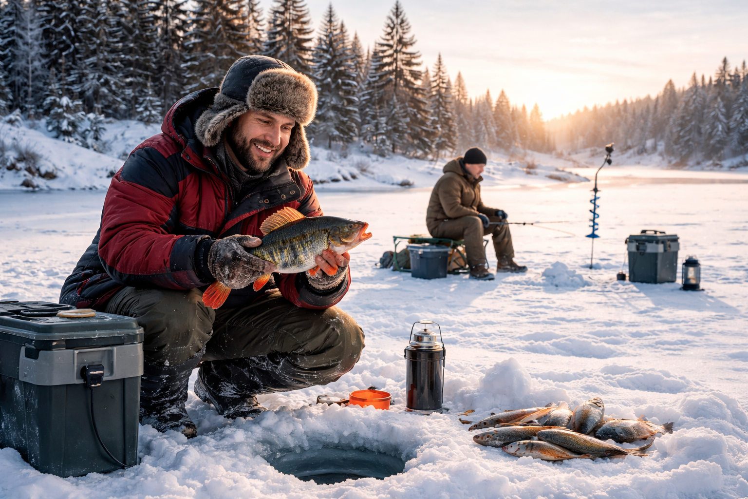 Guía de pesca de invierno con ubicaciones verificadas y consejos. 